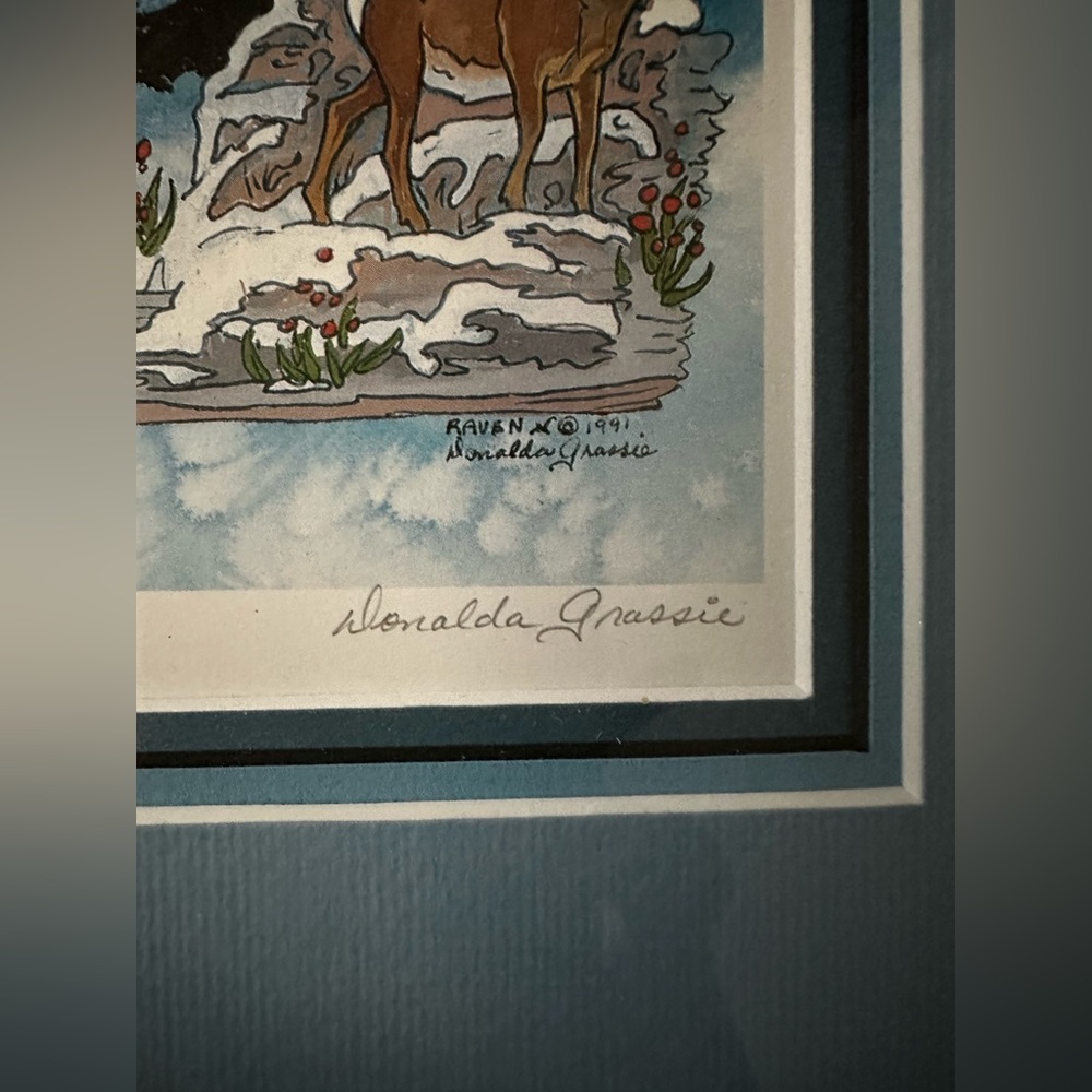 Donalda Grassie Freamed Signed Piece - Picture 5 of 5